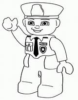 Coloring Pages Policeman Printable Popular sketch template