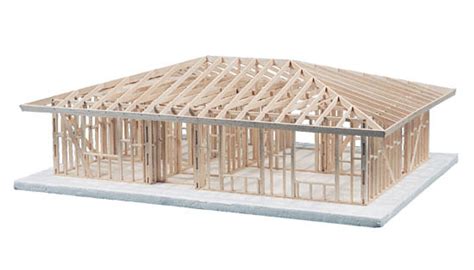 story hip roof house framing kit midwest technology