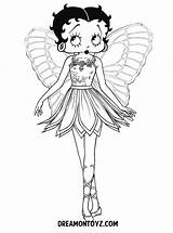 Betty Boop Coloring Pages Print Printable Color Cartoons Angel Wings Ballerina Book Archive Adult Colouring Clipart Drawing High Popular Baby sketch template