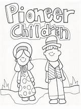 Pioneer Coloring Pages Kids Printable sketch template