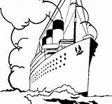 Barco Vapor Nave Colorir Vapore Dibujar Cruceros Riverboat Titanic Barcos Stampare Steamboat Imprimir Acolore Barche sketch template