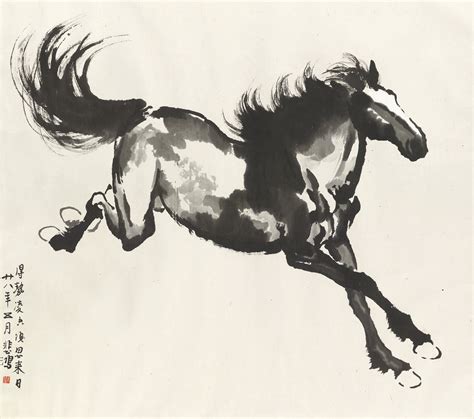 xu beihong   galloping horse christies