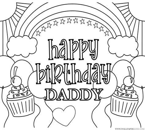 happy birthday daddy printable