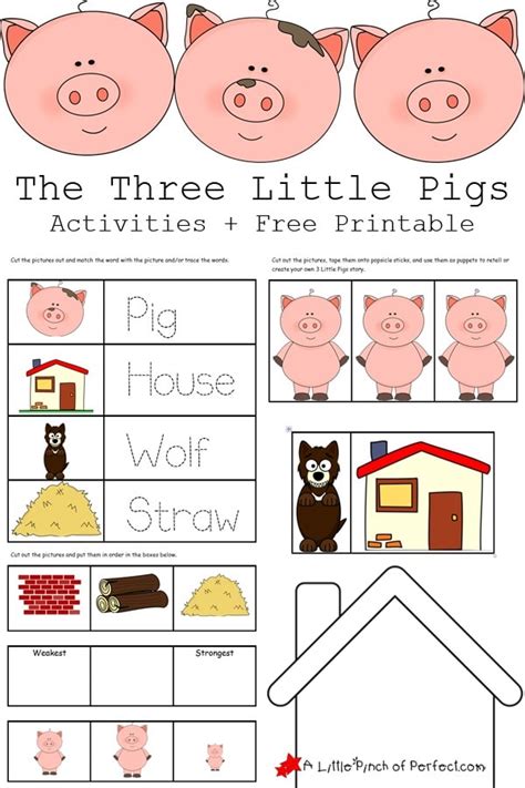 printable   pigs story