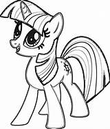 Pony Twilight Coloring Little Sparkle Pages Drawing Rainbow Template Dash Equestria Printable Cartoon Girls Friends Alicorn Color Drawings Print Ponies sketch template