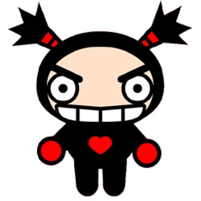 pucca holding heart transparent png stickpng