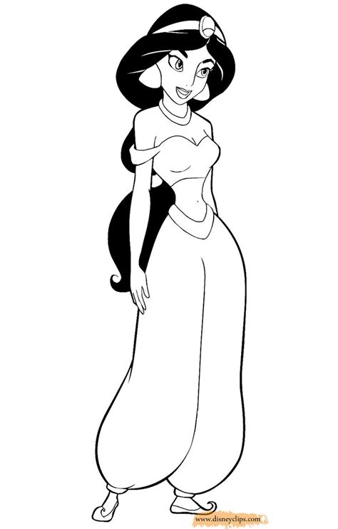 colouring pages princess jasmine   quality file