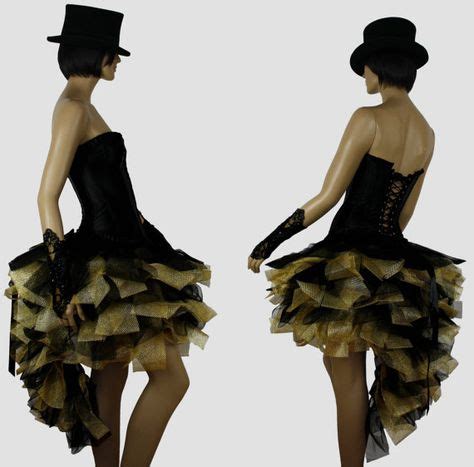 designer black gold burlesque dress  costume  harleyavenuecom