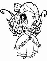 Coloring Winx Pages Pixie Girls Trix Flora sketch template