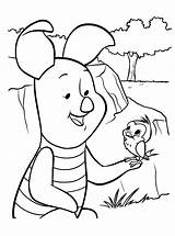 Coloring Pooh Winnie Pages Piglet Dinokids Animated Printable Print Close Coloringdisney sketch template