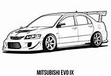 Mitsubishi Dibujos Ix Lancer Galant sketch template