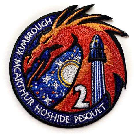 nasa spacex crew  mission patch  ab emblem  space store