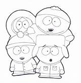 South Park Coloring Pages Colouring Print Cartoon Printable Characters Adult Drawing Drawings Kenny Cool Kids Character Easy Book Draw Sheets sketch template