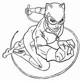 Coloring Pages Cat Catwoman Women Action Drawing Color Kids Costume Printable Getdrawings Getcolorings sketch template