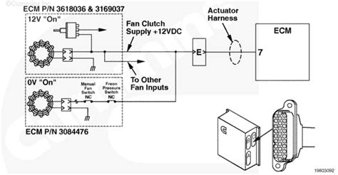 fan clutchair conditioning clutch wiring diagram    ford   cummins