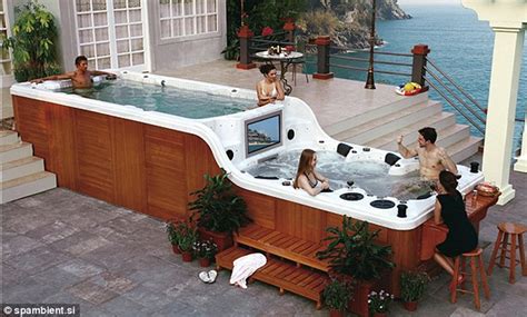 The World S Coolest Hot Tub The Two Tiered Jacuzzi Which Comes With