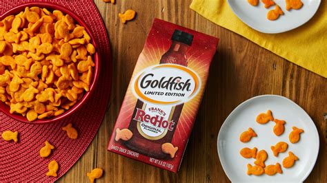 franks red hot goldfish crackers  coming   win spicy snack