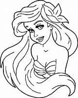 Ariel Coloring Mermaid Girl Disney Wecoloringpage Pages Princess Mandala Girls Sheets Little Color Choose Board sketch template