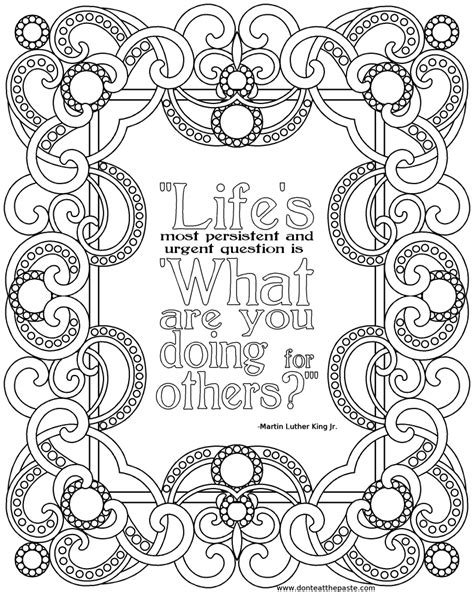 coloring pages quotes printable