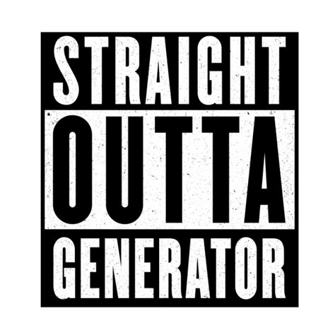 straight outta generator