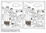 Abraham Isaak Bijbel Sacrifice Verschillen Zondagsschool Differences Lessen Gehoorzaam Wil Spot Obey sketch template