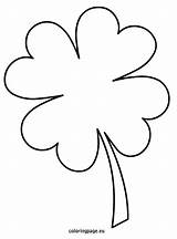 Clover Leaf Four Template Clip St Shamrock Coloring Outline Printable Patrick Heart Clipart Crafts Clipartbest Cakes Cake Pages Patricks Templates sketch template