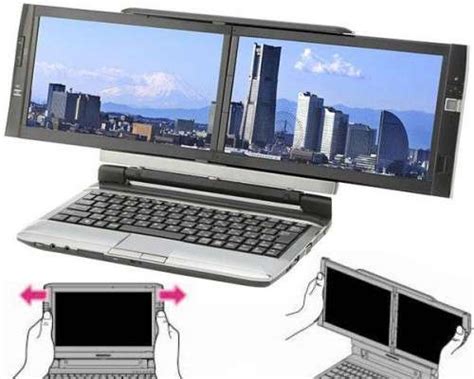 crazy hacker laptops kohjinshas dual screen laptop lets  program anytime