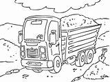 Carga Camion Camiones Paracolorear Coloringpages4u Quarry sketch template