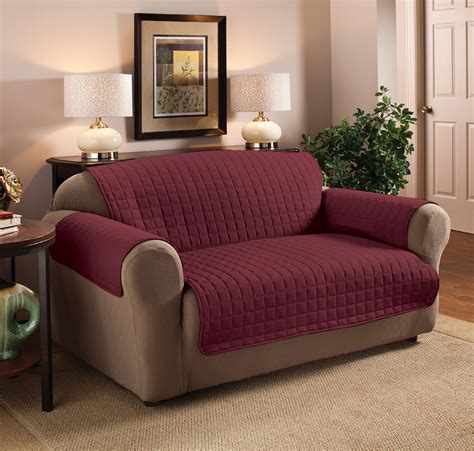 innovative textile solutions  piece microfiber solid loveseat furniture cover slipcover