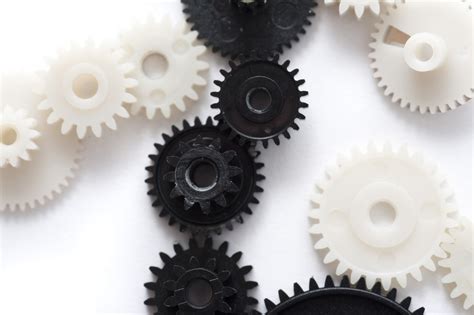 conceptual gear train isolated  white background  stockarch