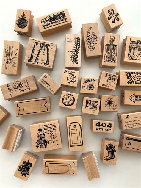 pcsset rubber stamps universe themed stamps set rubber stamp set wood