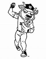 Baseball Mascot sketch template