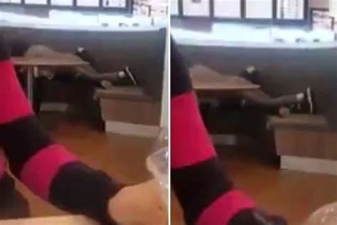 Randy Couple Filmed Humping On Fast Food Restaurant Sofa In Full View