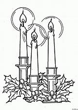Candle Paschal Coloring Template sketch template