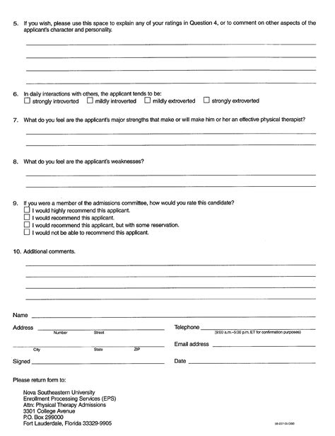 physical therapy evaluation form florida
