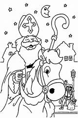 Nikolaus Sinterklaas Ausmalbilder Sankt sketch template