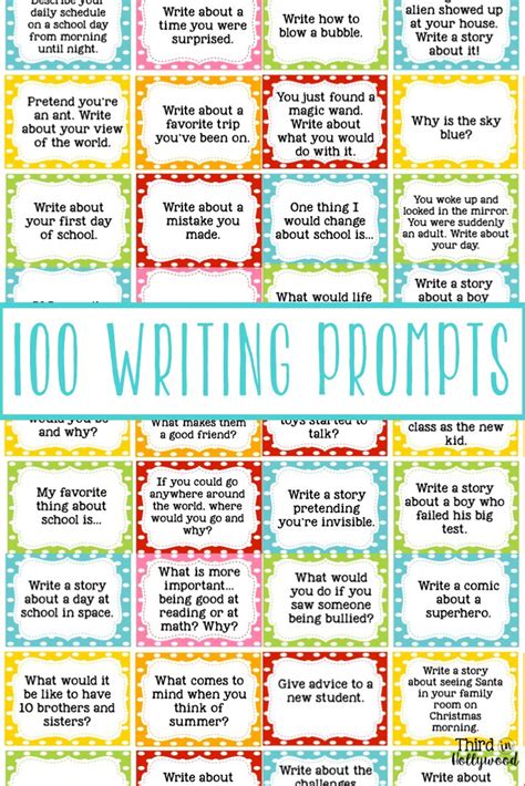 creative writing prompts   graders  grade story starters