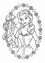 Belle Coloring Pages Disney Princess Getcolorings sketch template