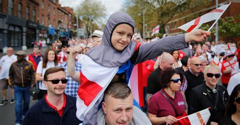 streets a sea of red and white as thousands celebrate st george s day