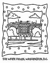 Coloring Pages House Kids Presidents Crayola Pintables American President Printable Family Rocks Preschool Holiday sketch template