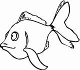 Coloring Goldfish Clipart sketch template