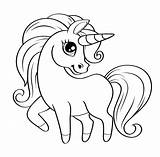 Unicorno Principessa sketch template