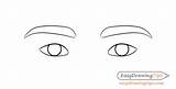 Eyes Drawing Draw Eyebrows Eye Step Easydrawingtips Expressions sketch template