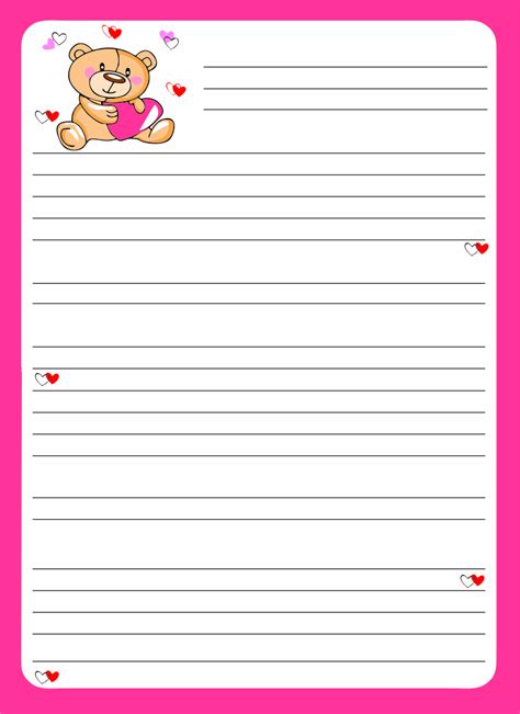 images   printable letter writing paper  kids