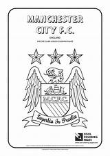 Manchester Coloring City Pages Soccer Cool Logos Logo Clubs Book Man Badge Club United Printable Print Fc Color Kids Milan sketch template