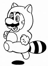 Mario Tanooki Pages Coloring Template sketch template