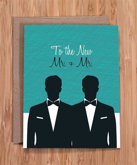 gay wedding card mr and mr