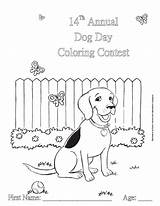 Contest Coloring Dog Front sketch template