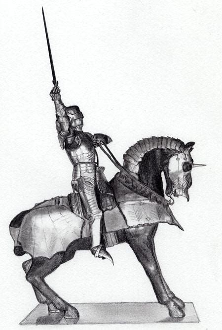 knight pencil drawing  matkool  deviantart