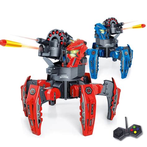rc nerf battle combat creatures terradrone remote control spider robot   darts  boys